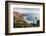 Hartland Quay and Sea thrift flowers on cliff top, North Devon-Ross Hoddinott-Framed Photographic Print