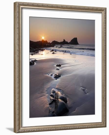 Hartland Quay, Woolacombe, Devon, England, United Kingdom, Europe-Jeremy Lightfoot-Framed Photographic Print