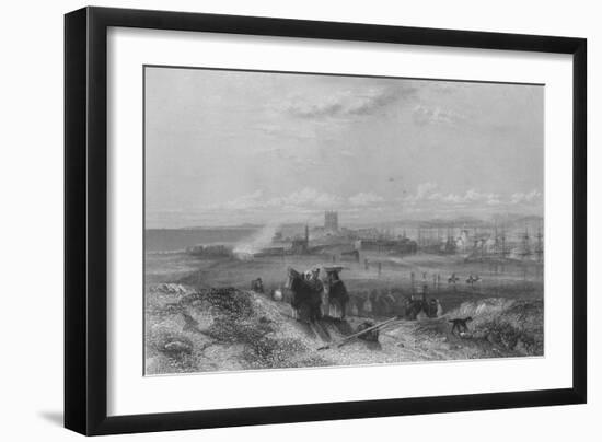 'Hartlepool', 1837-William Finden-Framed Giclee Print