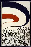 Poster Advertising a War Exhibition Sponsored by the Red Cross Deutsche Kriegsausstellung-Hartung & Co.-Giclee Print