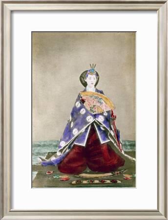 Haruho, Empress of Japan, 1873' Giclee Print - Uchida Kyuichi | Art.com