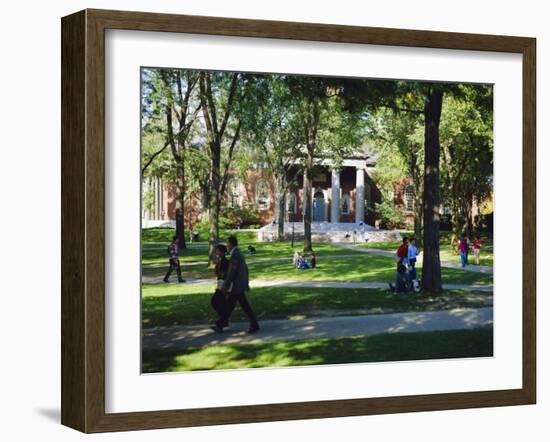 Harvard University, Boston, Massachusetts, USA-Fraser Hall-Framed Photographic Print