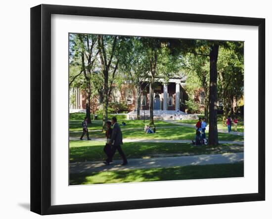 Harvard University, Boston, Massachusetts, USA-Fraser Hall-Framed Photographic Print