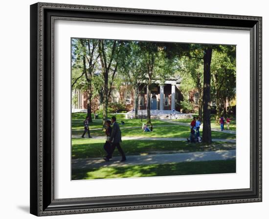 Harvard University, Boston, Massachusetts, USA-Fraser Hall-Framed Photographic Print