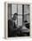 Harvard University Professor John Kenneth Galbraith Sitting in a Harvard Library-Dmitri Kessel-Framed Premier Image Canvas