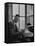 Harvard University Professor John Kenneth Galbraith Sitting in a Harvard Library-Dmitri Kessel-Framed Premier Image Canvas