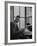 Harvard University Professor John Kenneth Galbraith Sitting in a Harvard Library-Dmitri Kessel-Framed Premium Photographic Print