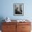 Harvard University Professor John Kenneth Galbraith Sitting in a Harvard Library-Dmitri Kessel-Framed Premium Photographic Print displayed on a wall