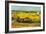 Harvest At La Crau with Montmajour In The Background-Vincent van Gogh-Framed Art Print