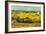 Harvest At La Crau with Montmajour In The Background-Vincent van Gogh-Framed Art Print