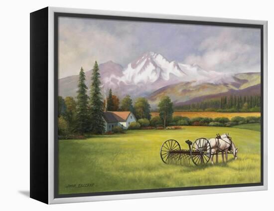 Harvest in the Rockies-John Zaccheo-Framed Premier Image Canvas