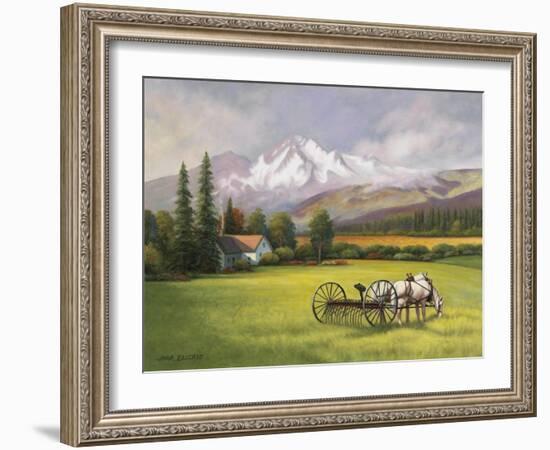 Harvest in the Rockies-John Zaccheo-Framed Giclee Print