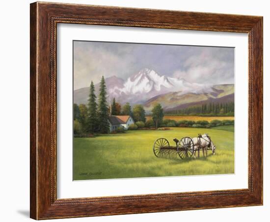 Harvest in the Rockies-John Zaccheo-Framed Giclee Print