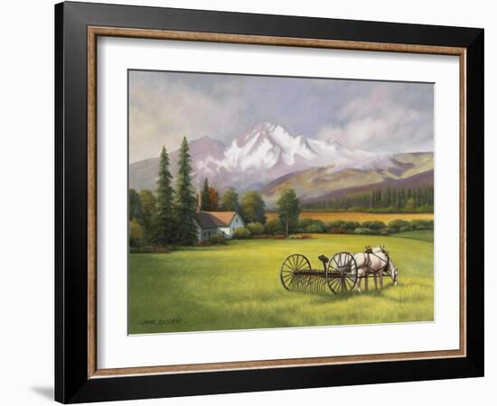 Harvest in the Rockies-John Zaccheo-Framed Giclee Print