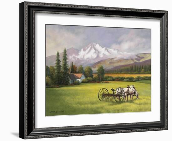 Harvest in the Rockies-John Zaccheo-Framed Giclee Print