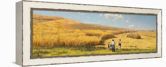 Harvest in the Ukraine, 1880-Vladimir Orlovsky-Framed Premier Image Canvas