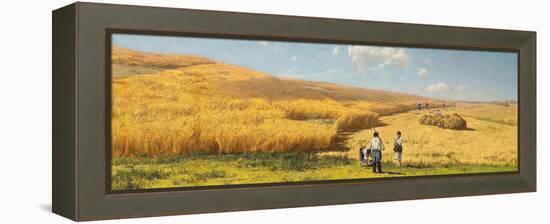Harvest in the Ukraine, 1880-Vladimir Orlovsky-Framed Premier Image Canvas