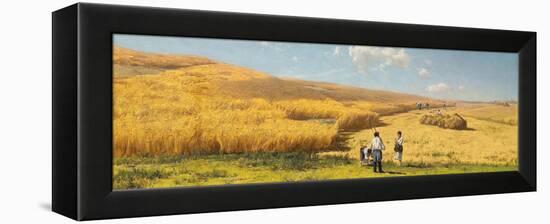 Harvest in the Ukraine, 1880-Vladimir Orlovsky-Framed Premier Image Canvas