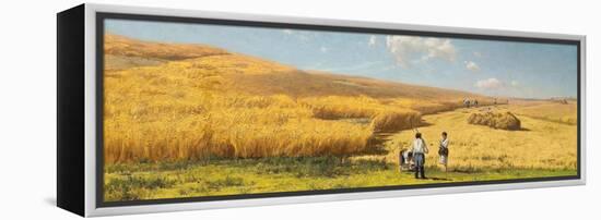 Harvest in the Ukraine, 1880-Vladimir Orlovsky-Framed Premier Image Canvas