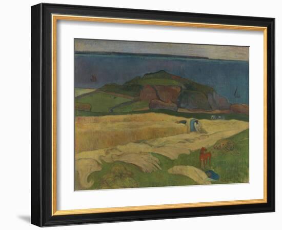 Harvest: Le Pouldu-Paul Gauguin-Framed Giclee Print