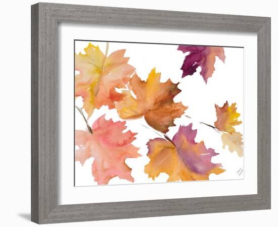 Harvest Leaves I-Lanie Loreth-Framed Art Print