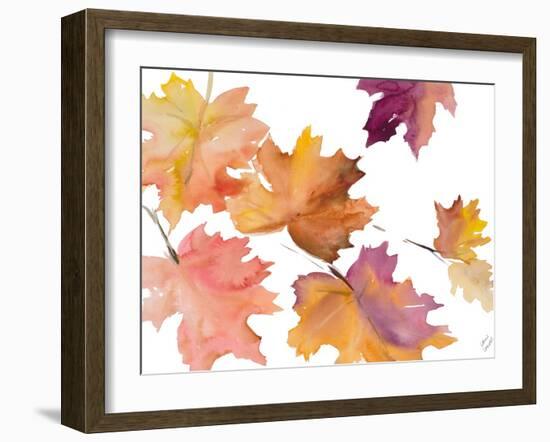 Harvest Leaves I-Lanie Loreth-Framed Art Print