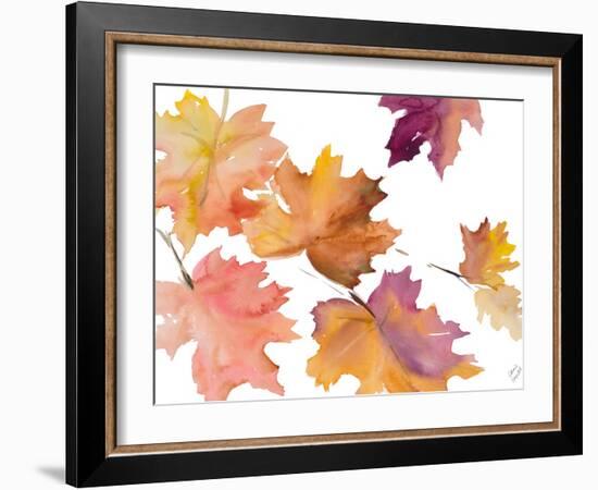 Harvest Leaves I-Lanie Loreth-Framed Art Print