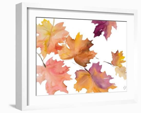 Harvest Leaves I-Lanie Loreth-Framed Art Print