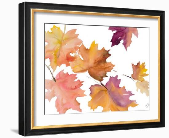 Harvest Leaves I-Lanie Loreth-Framed Art Print