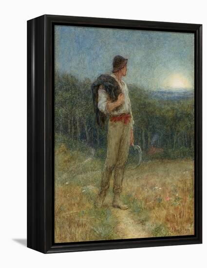 Harvest Moon, 'Globed in Mellow Splendour', 1879-Helen Allingham-Framed Premier Image Canvas