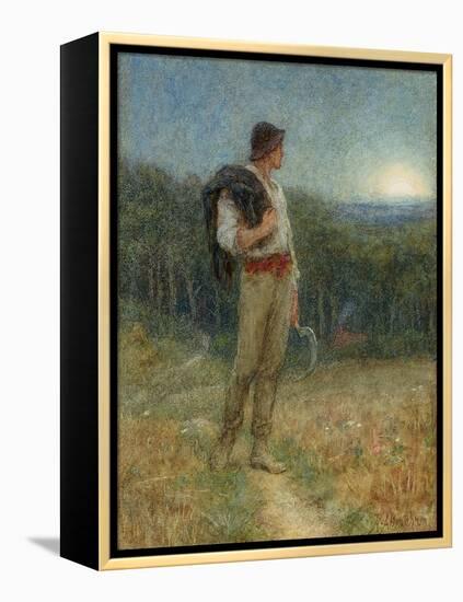 Harvest Moon, 'Globed in Mellow Splendour', 1879-Helen Allingham-Framed Premier Image Canvas