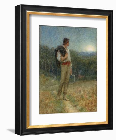 Harvest Moon, 'Globed in Mellow Splendour', 1879-Helen Allingham-Framed Giclee Print