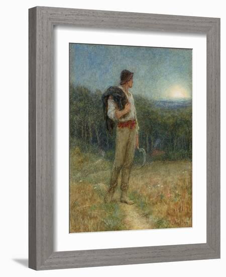 Harvest Moon, 'Globed in Mellow Splendour', 1879-Helen Allingham-Framed Giclee Print