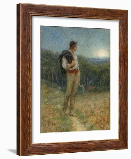 Harvest Moon, 'Globed in Mellow Splendour', 1879-Helen Allingham-Framed Giclee Print