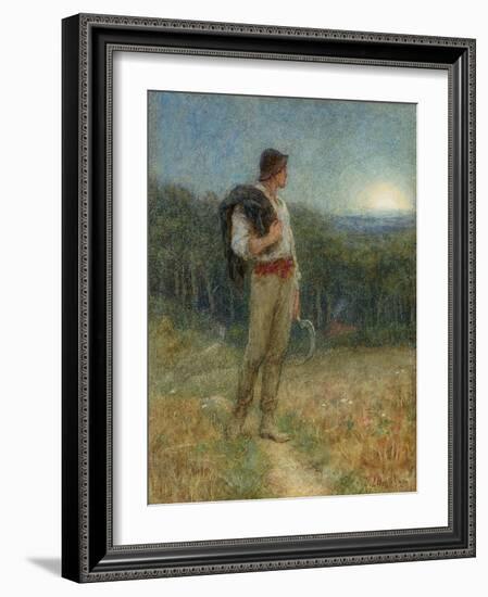 Harvest Moon, 'Globed in Mellow Splendour', 1879-Helen Allingham-Framed Giclee Print