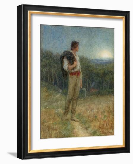 Harvest Moon, 'Globed in Mellow Splendour', 1879-Helen Allingham-Framed Giclee Print