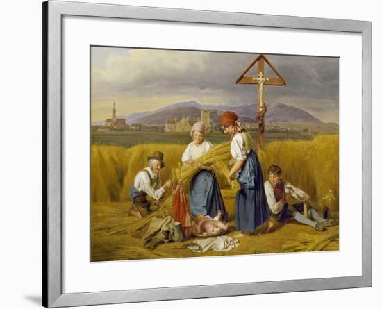 Harvest (Near Zell Am See), 1846/47-Ferdinand Georg Waldmüller-Framed Giclee Print