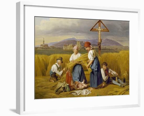 Harvest (Near Zell Am See), 1846/47-Ferdinand Georg Waldmüller-Framed Giclee Print