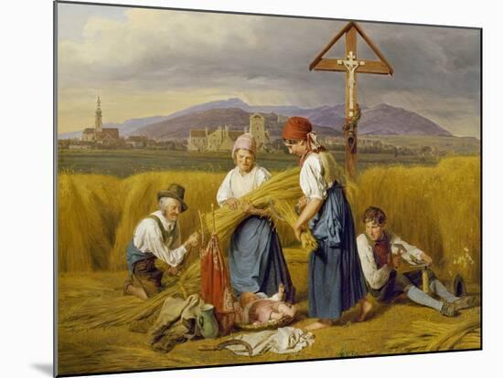 Harvest (Near Zell Am See), 1846/47-Ferdinand Georg Waldmüller-Mounted Giclee Print