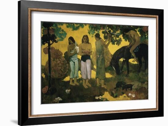 Harvest of Fruit-Paul Gauguin-Framed Giclee Print