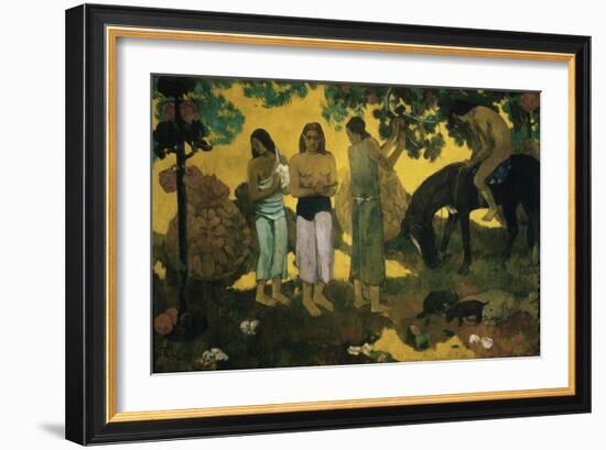 Harvest of Fruit-Paul Gauguin-Framed Giclee Print