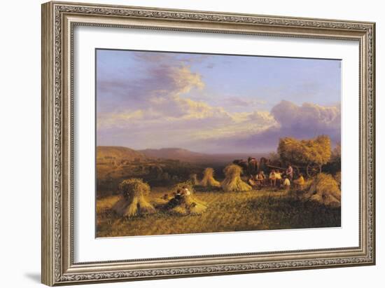 Harvest Scene, 1876-George Cole-Framed Giclee Print