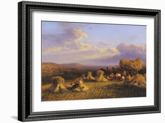 Harvest Scene, 1876-George Cole-Framed Giclee Print