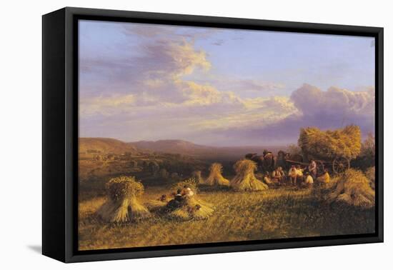 Harvest Scene, 1876-George Cole-Framed Premier Image Canvas