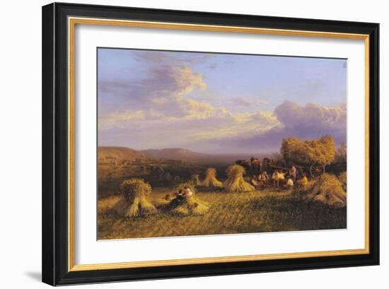 Harvest Scene, 1876-George Cole-Framed Giclee Print