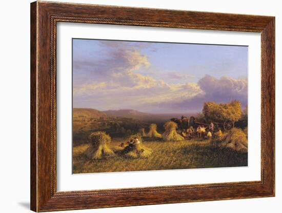 Harvest Scene, 1876-George Cole-Framed Giclee Print