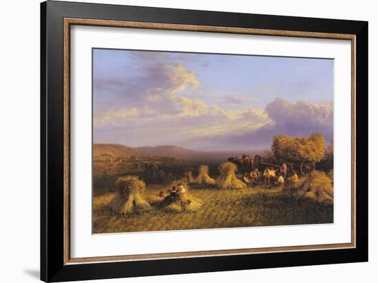 Harvest Scene, 1876-George Cole-Framed Giclee Print