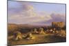 Harvest Scene, 1876-George Cole-Mounted Giclee Print