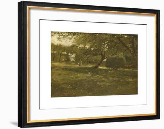 Harvest Scene-Winslow Homer-Framed Premium Giclee Print