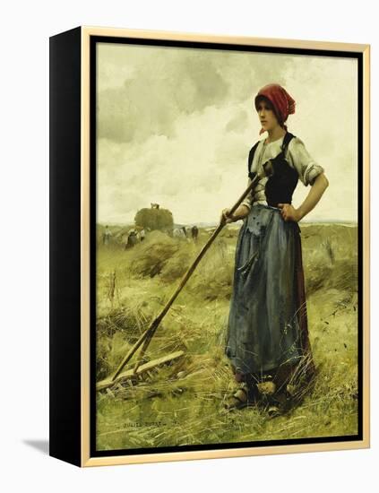 Harvest Time, 1890-Julien Dupre-Framed Premier Image Canvas